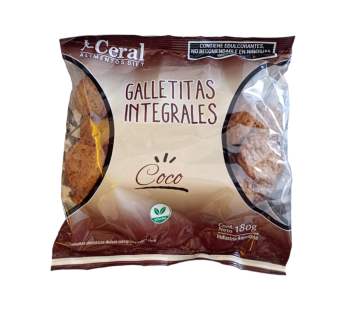 GALLETAS LIGH INTEGRALES COCO X 180GR